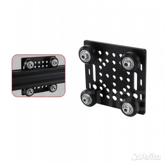 Каретка с 4-мя роликами под профиль серии 2040 V