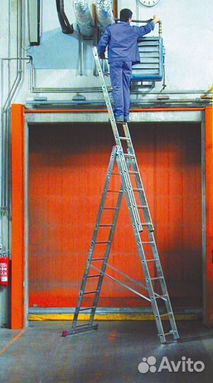 Аренда (прокат) лестницы трех секционной 3х11