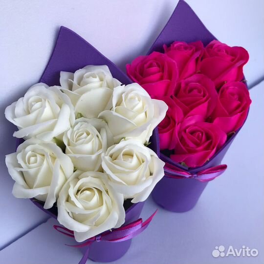 Букет цветов из мыла