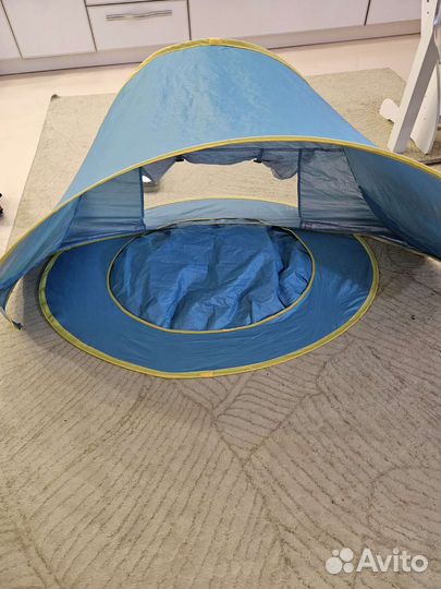 Бассейн с тентом детский пляжный, палатка