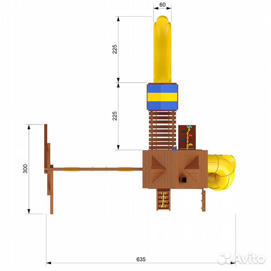 Детский игровой комплекс New Sunrise Форт-5