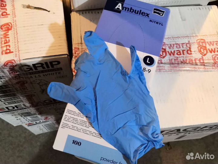 Перчатки нитриловые без винила