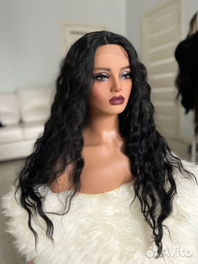 Парик черный на сетке