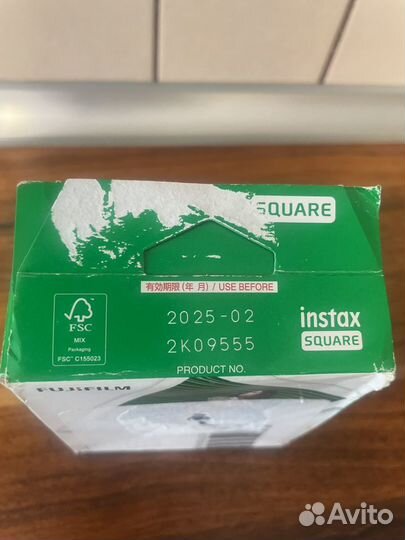 Картридж fujifilm instax square 20 кадров