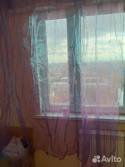 Тюль фиолетовая 300х260