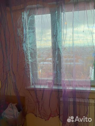 Тюль фиолетовая 300х260