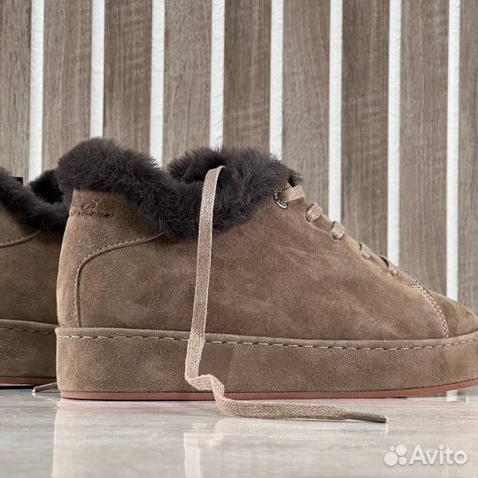 Женские Зимние Кеды Loro Piana