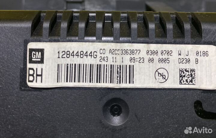 Информационный дисплей Chevrolet Cruze