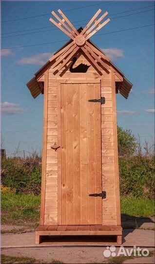 Дачный туалет деревянный К302