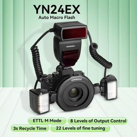 Биполярная вспышка Yongnuo YN-24EX для Canon