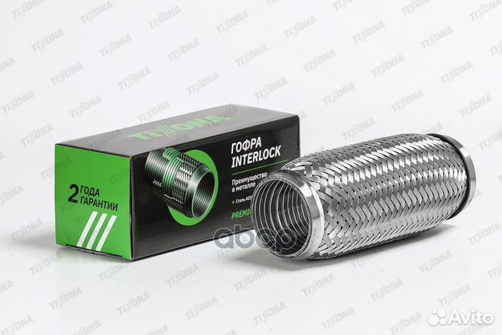 Гофра 60/200 (aisi 304 with interlock) P60200