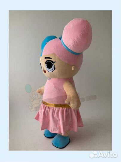 Костюм ростовой куклы Красотка, надувной