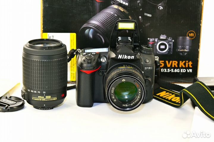 Nikon D7000 16.2MP Kit AF-S VR 55-200 Калейнар 5Н