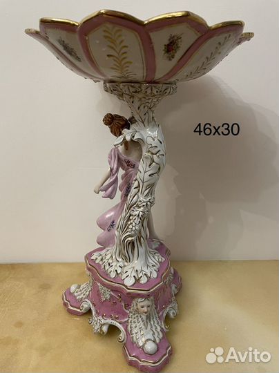 Ваза декоративная с женской фигурой