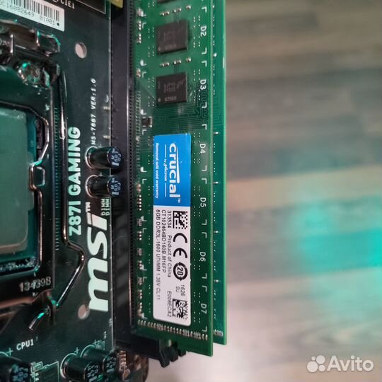 Материнская плата с процессором, оперативкой и ssd