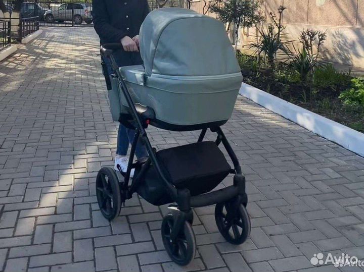 Коляска 2 в 1 эко кожа