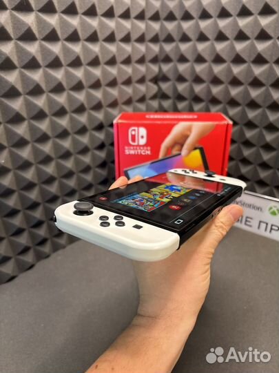 Nintendo switch oled чип + 256гб + 21 игра