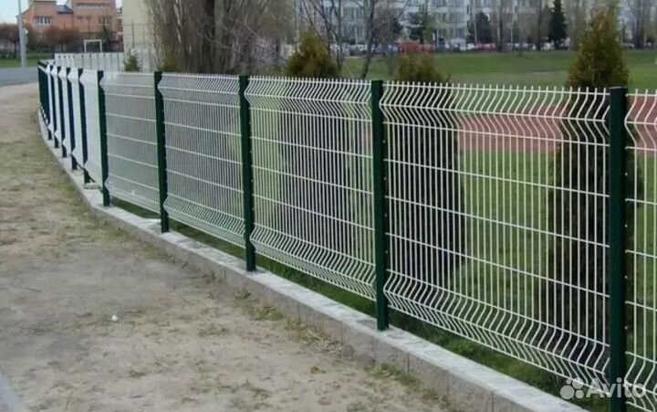 Забор из 3D сетки цена за метр под ключ