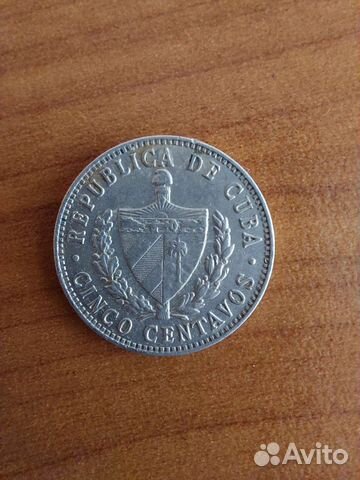 Монета 5центов Куба
