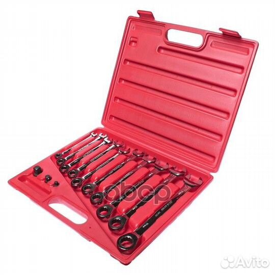 Набор ключей комбинированных трещоточных 8 19мм