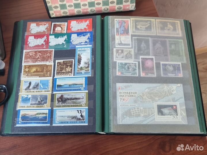 Альбом с марками СССР 1966-1967 в шубере