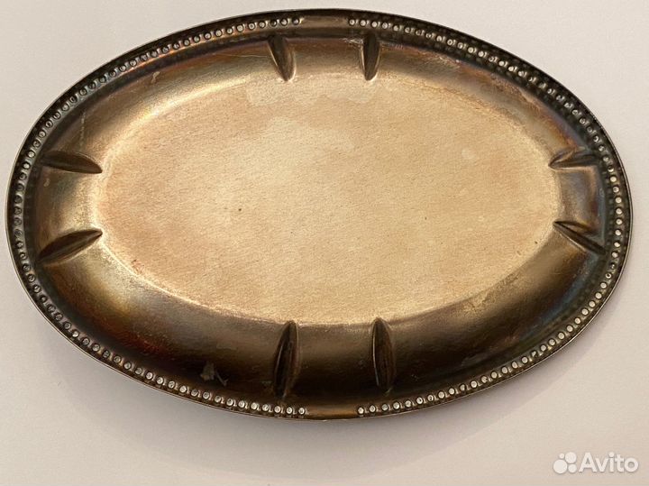 Винтажная Конфетница Мельхиор Посеребрение