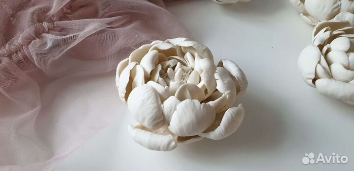 Скульптура пион, фарфор, антиквариат, декор, арт