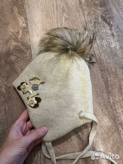 Шапки зимние детские на 2-3 года