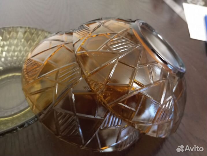 Стеклянные конфетницы 50 годов