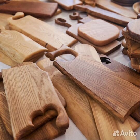 Кухонные доски, тарелки из дерева, токарка