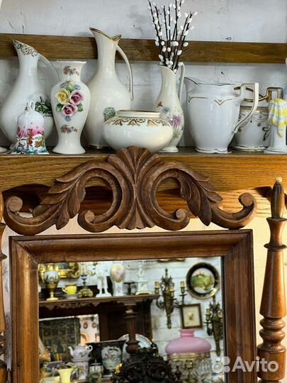 Антикварное дамское зеркало