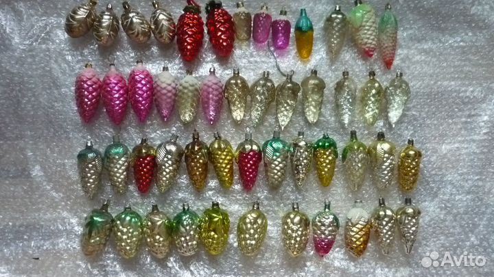 Елочные игрушки СССР Шишки