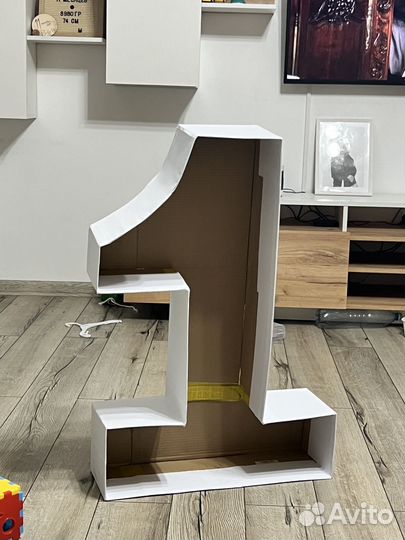 Цифра 1 каркас под шары