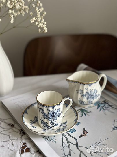 Винтажные кофейные пары малышки, Англия