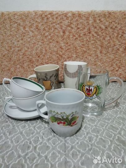 Графин и стопки Чехия, Кружки СССР