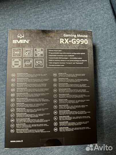 Игровая мышь Sven rx-g990