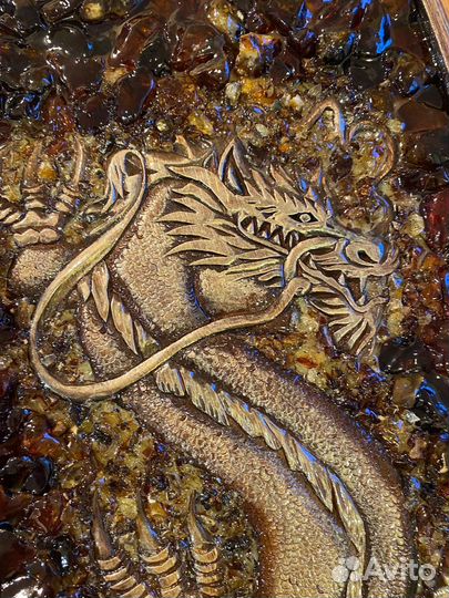 Янтарные нарды ручной работы