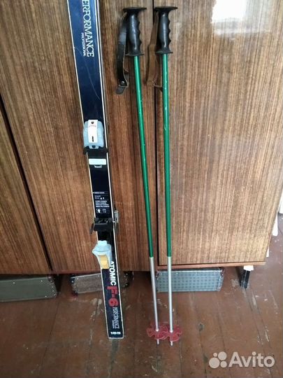 Горные лыжи(комплект)