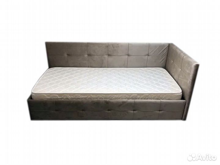 Мягкая односпальная кровать детская подростковая