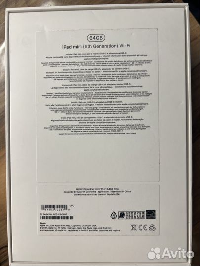 iPad mini 6 64gb wi fi