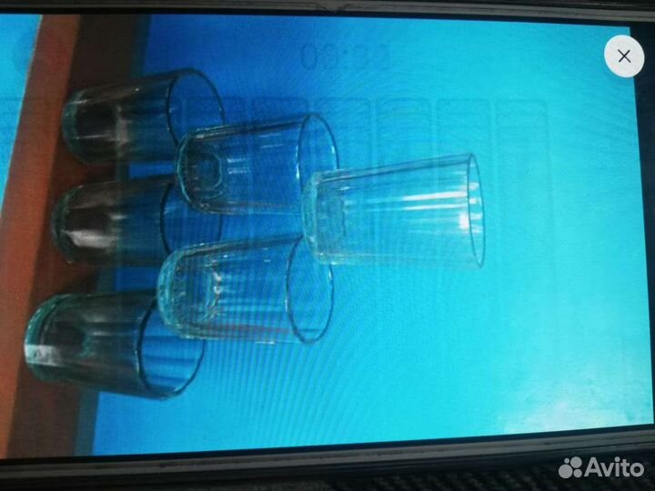 100гр граненые стаканчики6шт