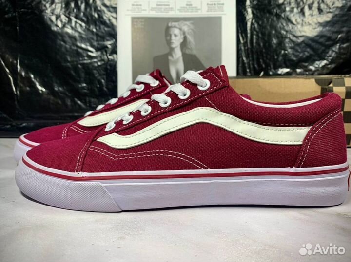 Кеды мужские vans красные