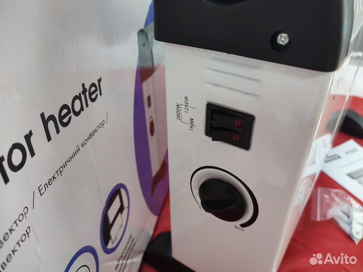 Обогреватель конвектор 2000 вт новый