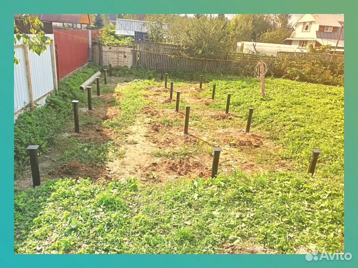 Монтаж винтовых свай от завода под ключ