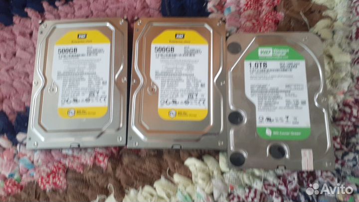 Жесткий диск, много