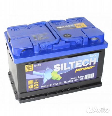 Аккумулятор siltech power- 75а/ч о.п