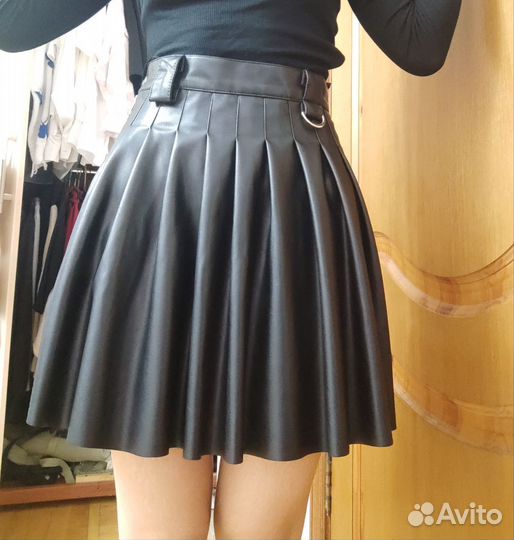Кожаная юбка