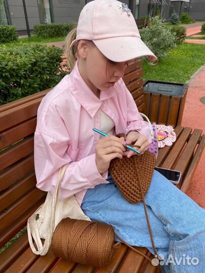 Cумочка вязанная 19*23*8 см