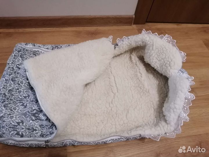 Тёплый конверт для новорожденного