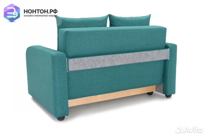 Диван Бруно рогожка зеленая